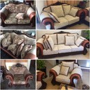 古典美式大沙發更換海綿及布料